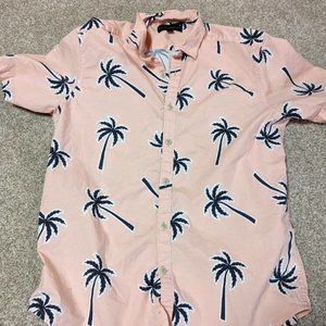 Tropical button up shirt No Boundaries medium
